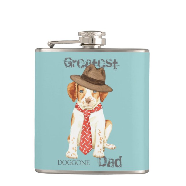 Brittany Dad Flask (Front)