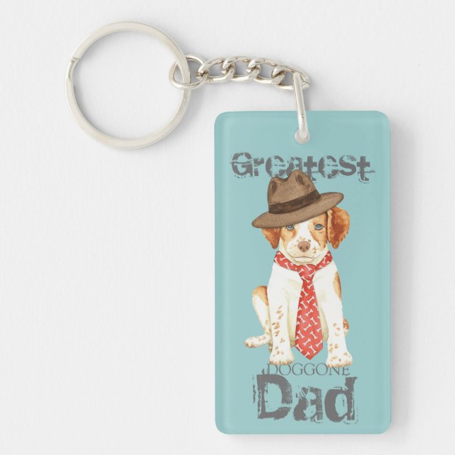 Brittany Dad Keychain (Front)