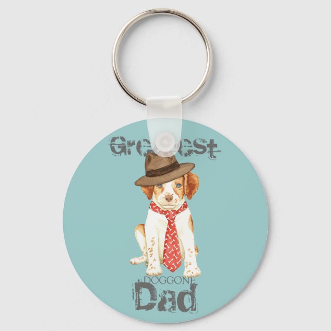 Brittany Dad Keychain (Front)