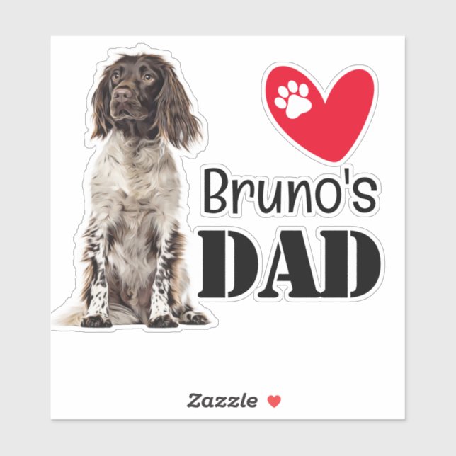 Brittany Dad Personalized Sticker (Sheet)