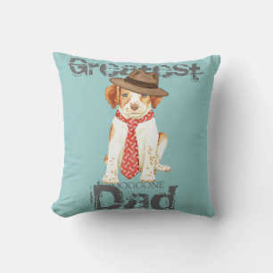 Brittany Dad Throw Pillow