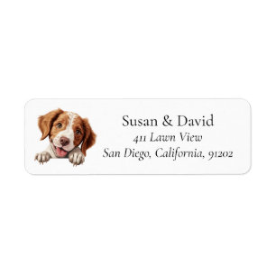 Brittany Dog Breed Pet Lovers Label