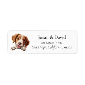 Brittany Dog Breed Pet Lovers Label