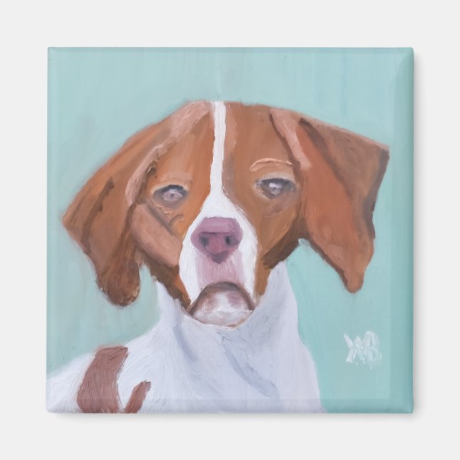 Brittany Dog Magnet (Front)