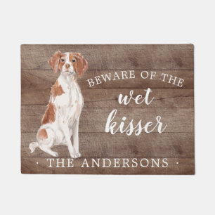 Brittany Dog Personalized Door Mat