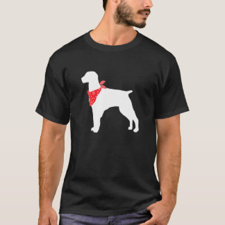 Brittany Dog Wearing Red Bandana T-Shirt