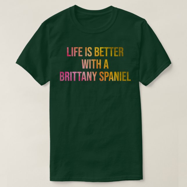 Brittany Dogs T-Shirt (Design Front)