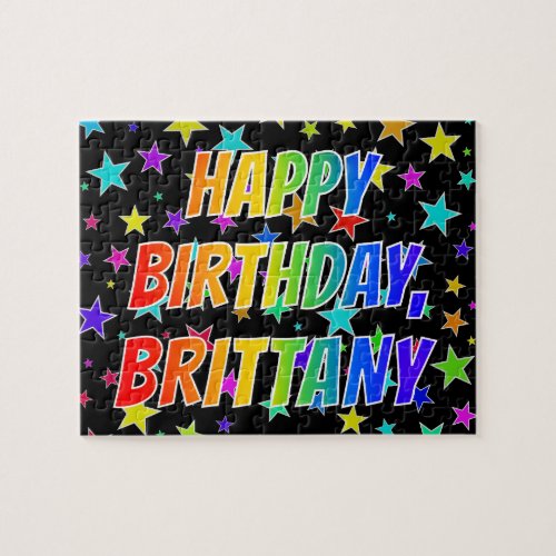 BRITTANY First Name Fun HAPPY BIRTHDAY Jigsaw Puzzle