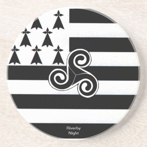 Brittany Flag Breton Drink Coaster