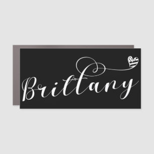 Brittany Flag in Heart, Breton Car Magnet