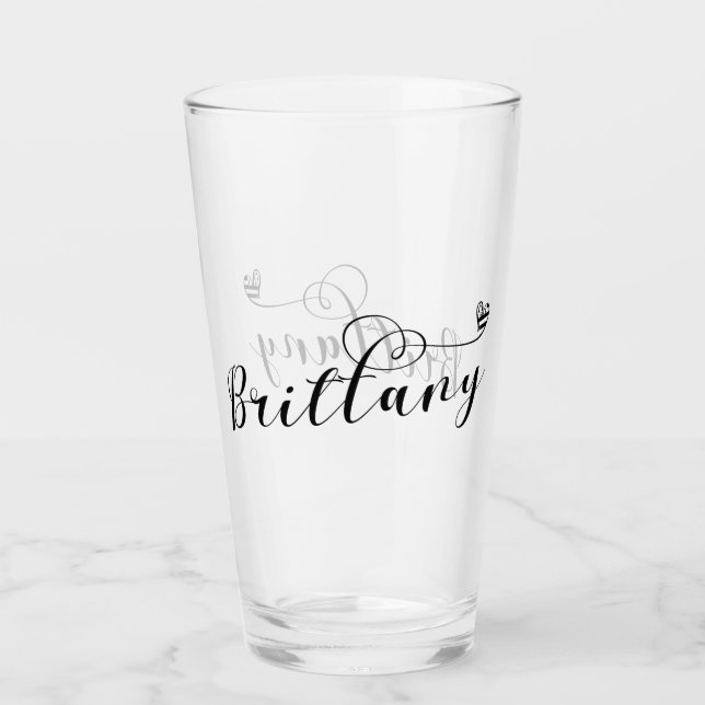 Brittany Flag in Heart, Breton Glass (Front)