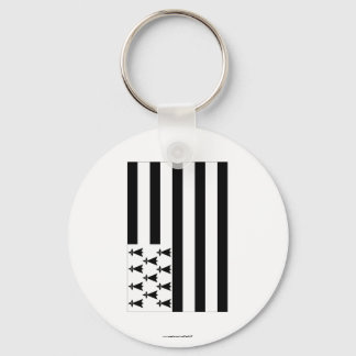Brittany Flag Keychain