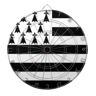 Brittany (Gwenn-ha-du) flag Dartboard