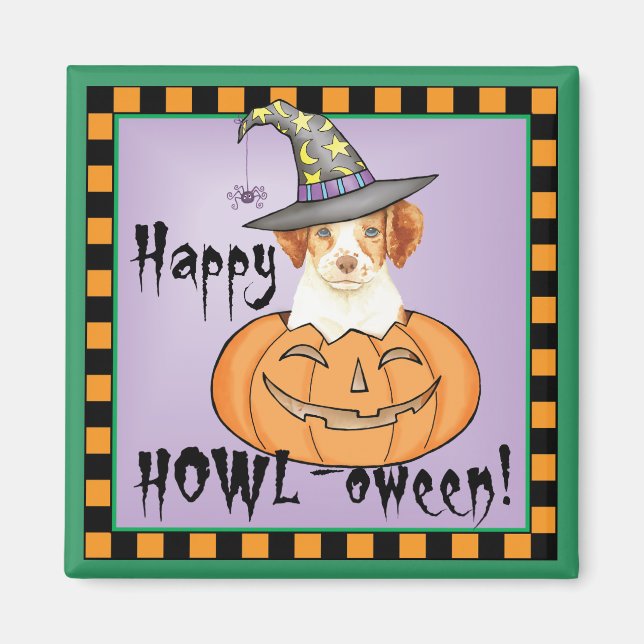 Brittany Halloween Magnet (Front)
