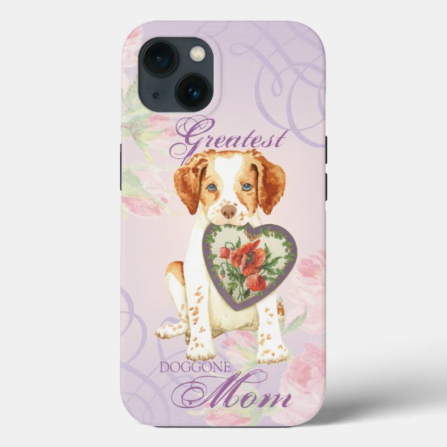 Brittany Heart Mom Case-Mate iPhone Case (Back)