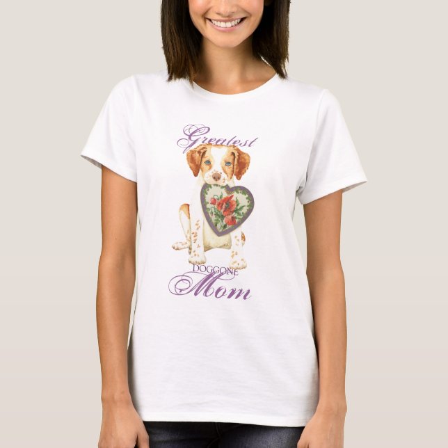 Brittany Heart Mom T-Shirt (Front)