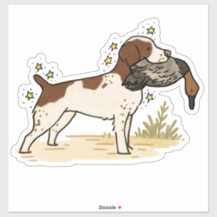 Brittany Hunting Car Decal