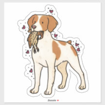 Brittany Hunting Car Decal