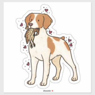 Brittany Hunting Car Decal