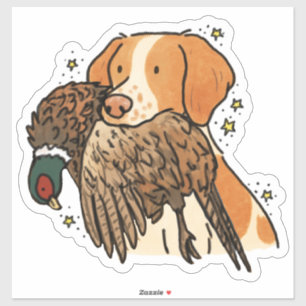Brittany Hunting Car Decal