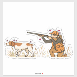 Brittany Hunting Car Decal