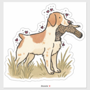 Brittany Hunting Car Decal