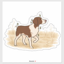 Brittany Hunting Car Decal