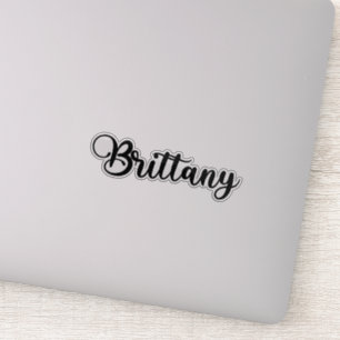 Brittany Name - Handwritten Calligraphy Sticker