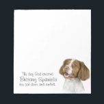 Brittany Notepad<br><div class="desc">This Brittany Spaniel Notepad is a great gift for any Brittany lover.</div>