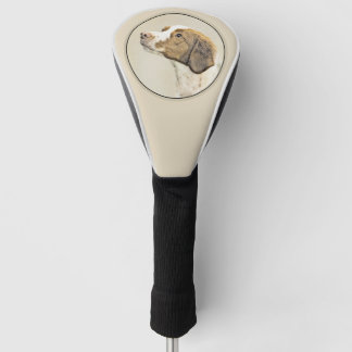 Brittany Painting - Cute Original Dog Art Golf Head Cover