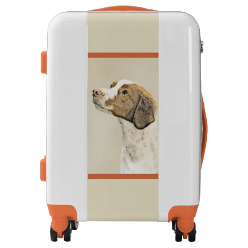 Brittany Painting _ Cute Original Dog Art Luggage