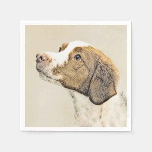 Brittany Painting _ Cute Original Dog Art Napkins