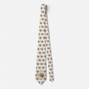 Brittany Painting - Cute Original Dog Art Neck Tie