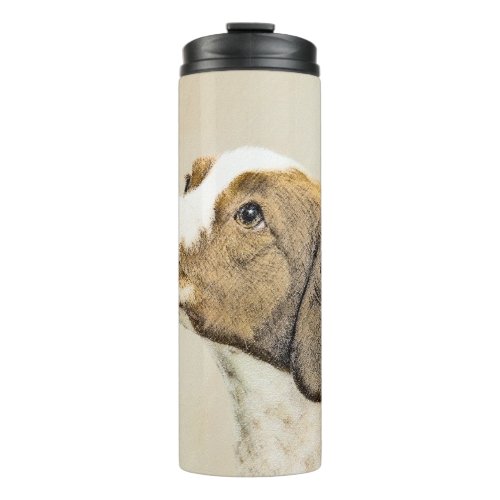 Brittany Painting _ Cute Original Dog Art Thermal Tumbler