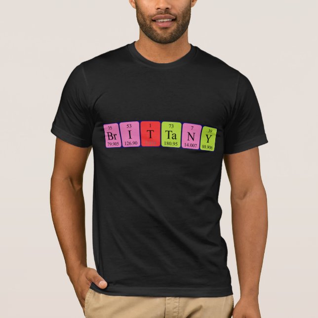 Brittany periodic table name shirt (Front)