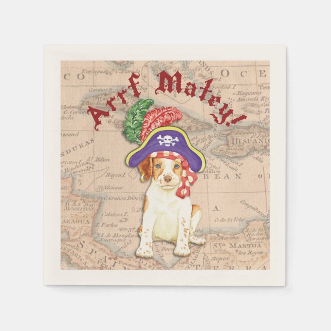 Brittany Pirate Napkins (Front)