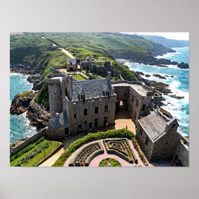 Brittany, scenic panoramic view poster (Front)