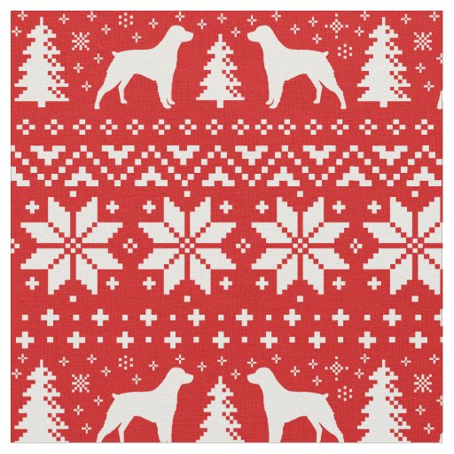 Brittany Silhouettes Christmas Holiday Patterned Fabric