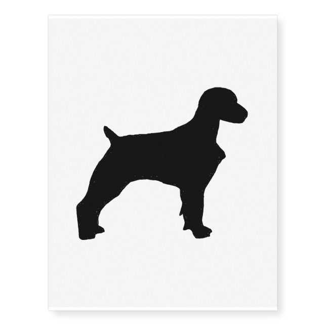 Brittany silo black temporary tattoos (Front)