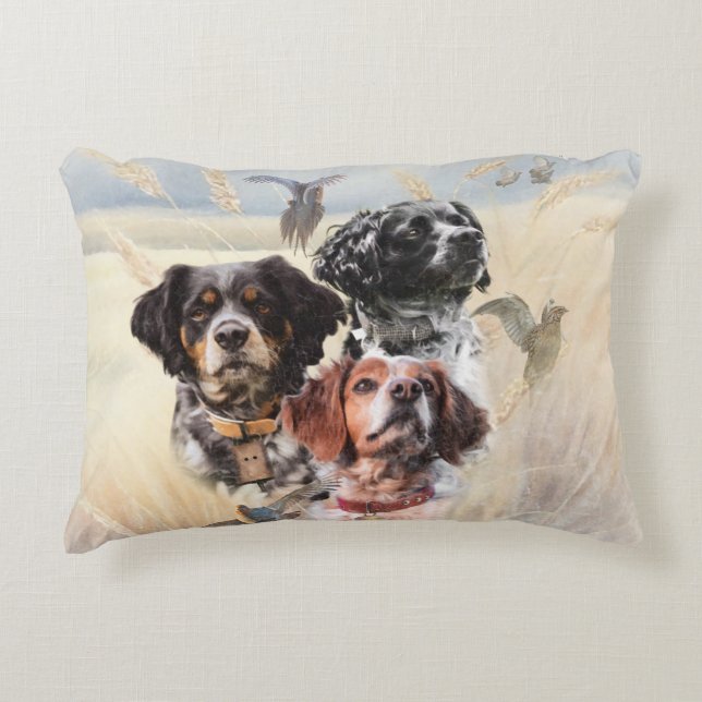 Brittany Spaniel Accent Pillow (Front)