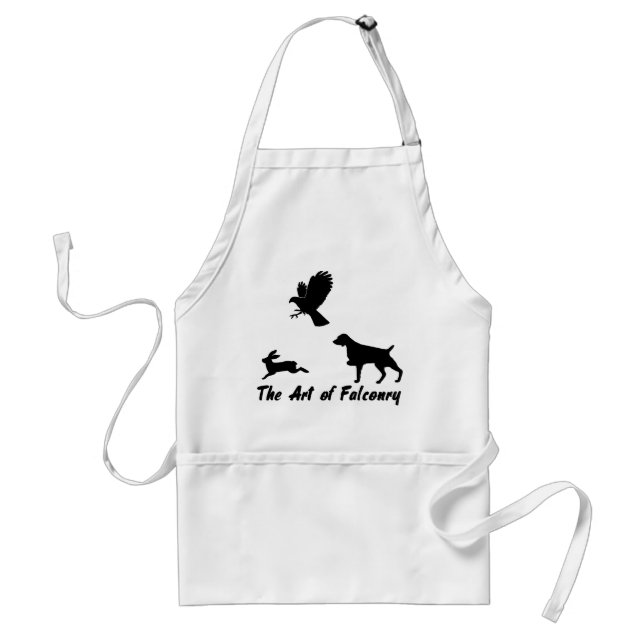 Brittany Spaniel and Falconry Adult Apron (Front)