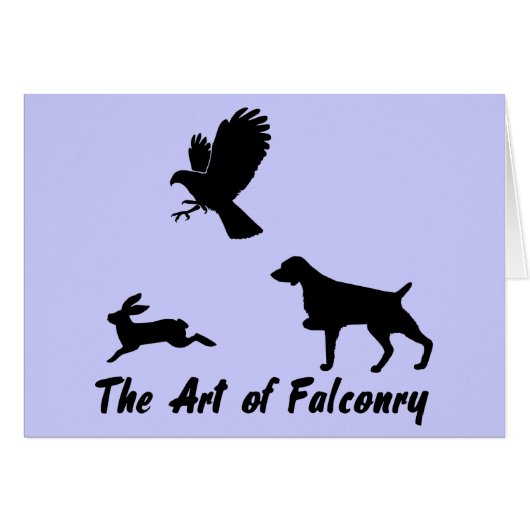 Brittany Spaniel and Falconry Cards (Front Horizontal)