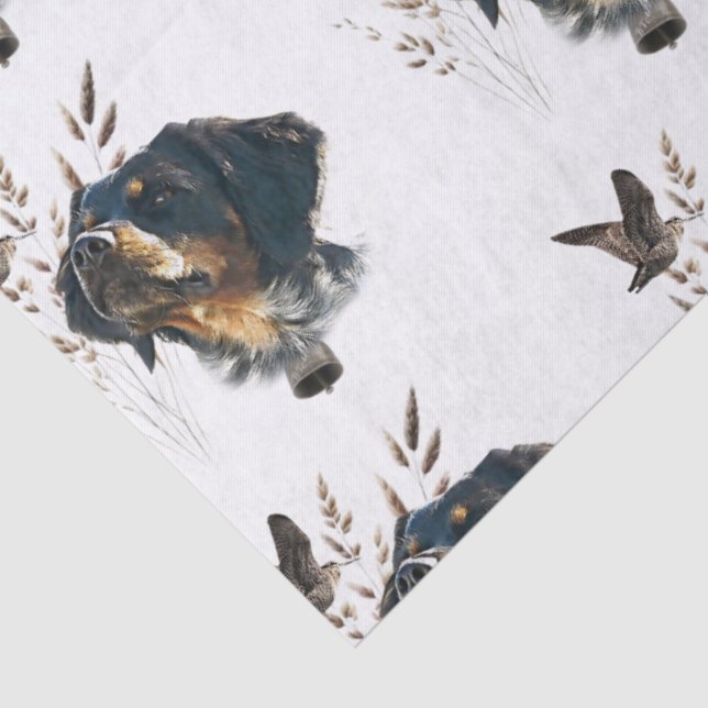 Brittany Spaniel and woodcock  Tissue Paper (Detail)
