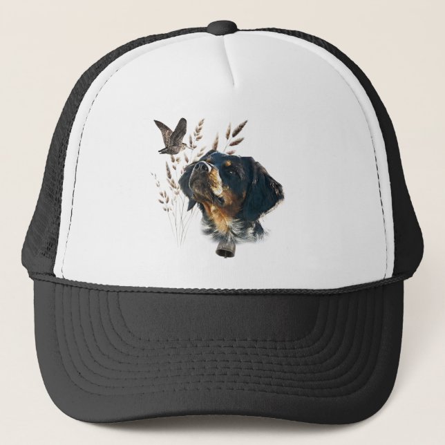 Brittany Spaniel and woodcock  Trucker Hat (Front)
