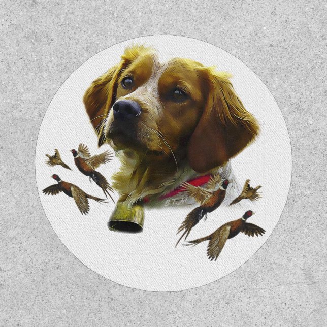 Brittany Spaniel Art ,  Patch (Front)