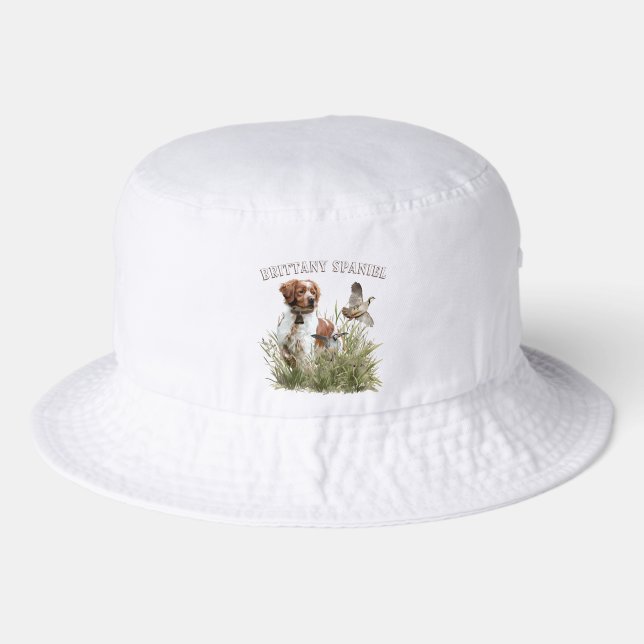 Brittany Spaniel  Bucket Hat (Front)