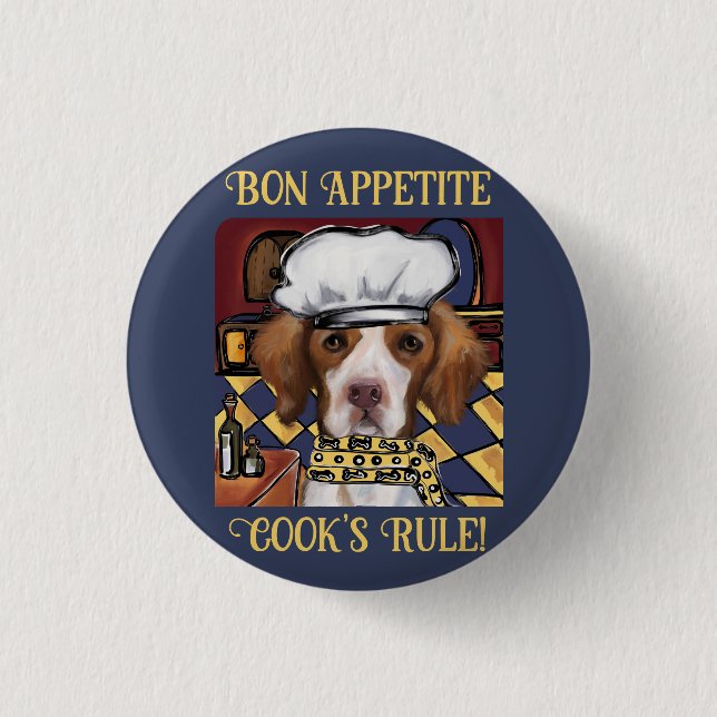 Brittany   Spaniel                Button (Front)