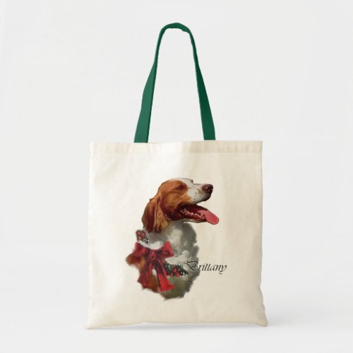 Brittany Spaniel Christmas Gifts Tote Bag