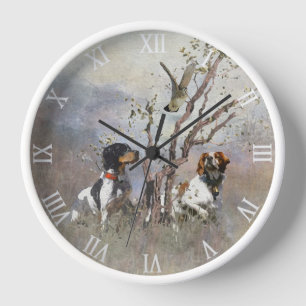 Brittany Spaniel Clock