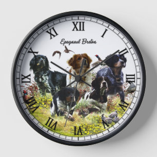 Brittany Spaniel Clock